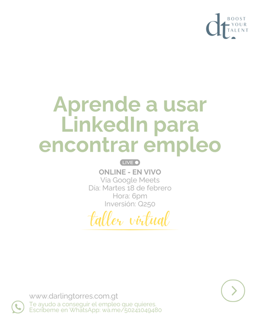 Taller: Aprende a usar LinkedIn para encontrar empleo